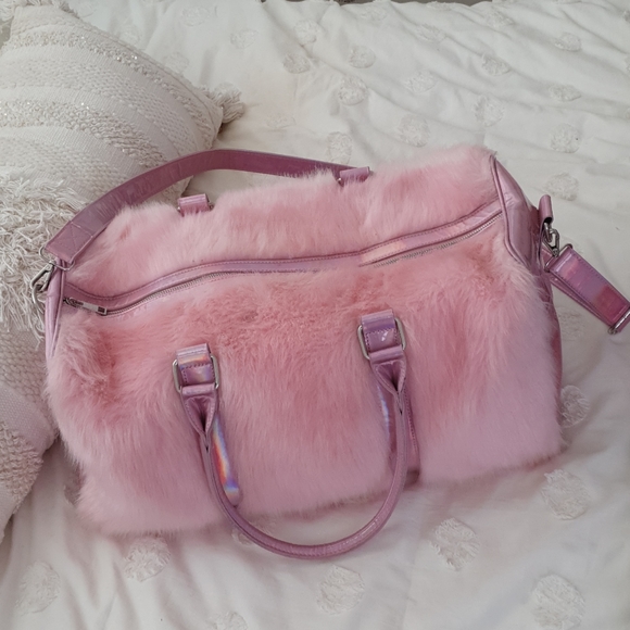 Dolls Kill Handbags - Pink Fluffy Bag